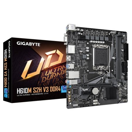 Материнська плата GIGABYTE H610M S2H V3 DDR4 s1700 H610 2xDDR4 HDMI DP D-Sub mATX - фото 5