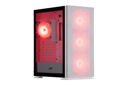 Корпус 2E GAMING Virtus Neo G3301NW без БЖ 2xUSB3.0, 1xUSB2.0, 3x140мм ARGB, 1x120мм ARGB, VGA 340мм, LCS ready, контролер з пультом, TG Side Panel, ATX, білий - фото 3