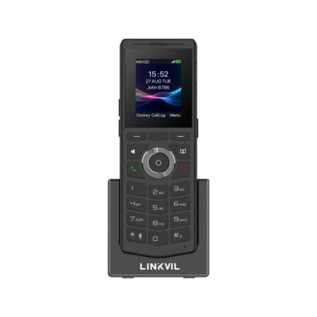 Трубка IP-DECT Fanvil W610D, кольоровий дисплей 2.0” 240x320 LCD, 4 SIP лінії, робота з DECT-базою W710D, підключення гарнітури через BT5.0 або роз’єм 3,5 мм - фото 6