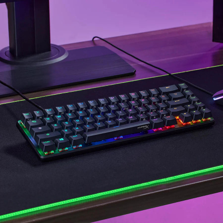 Клавіатура механічна HyperX Alloy Origins 65 67key, Red, USB-A, EN/UA, RGB, чорний - фото 4