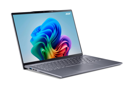 Acer Ноутбук Swift 14 AI SF14-11 14.5" WQXGA IPS, Quallcomm X1P-64-100, 16GB, F1TB, UMA, Win11, сірий - фото 3