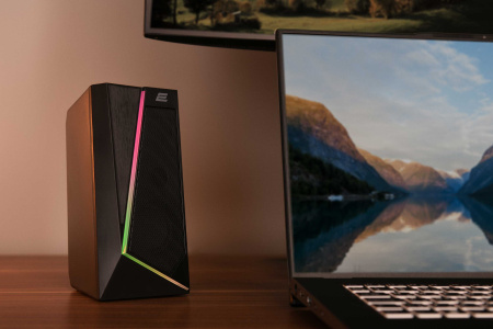 2E Акустична система PCS233 RGB, 2.0, USB, Black - фото 3