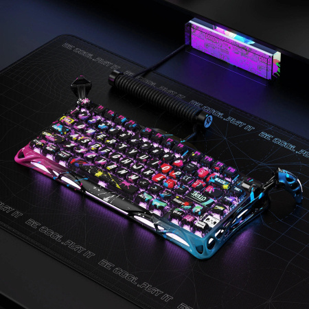 Клавіатура механічна GravaStar Mercury V75 Pro 80keys, Magnetic Jade Gaming, 8K, USB-A, RGB, Neon Graffiti - фото 9 Клавіатура механічна GravaStar Mercury V75 Pro 80keys, Magnetic Jade Gaming, 8K, USB-A, RGB, Neon Graffiti - фото 9