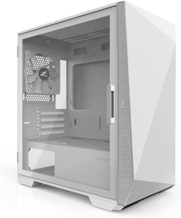Корпус Zalman Z1 Iceberg без БЖ, 2xUSB3.0, 1xUSB2.0, 3x120мм, VGA 330мм, LCS ready, TG Side Panel, mATX, білий - фото 3