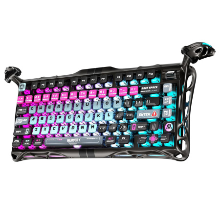 Клавіатура магнітна GravaStar Mercury V75 Pro 80keys, Magnetic Jade Gaming, 8K, USB-A, RGB, Cyberpunk - фото 15