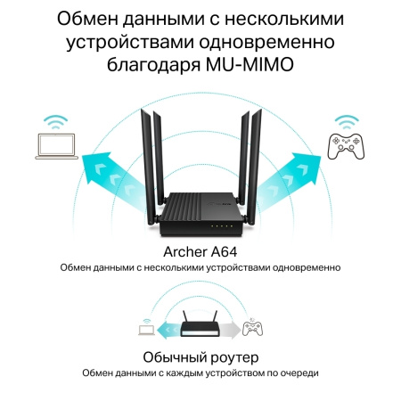 Бездротовий маршрутизатор TP-Link Archer A64 - фото 12