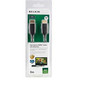 Кабель Belkin HDMI (M/M) 2м, High Speed Ethernet, чорний