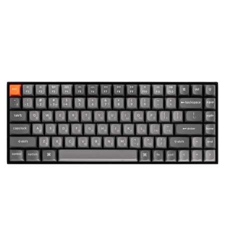 Keychron Клавіатура механічна K2 Max 84Key, K Super Brown, WL/BT/USB-A, QMK, EN/UKR, White Led, чорний - фото 1