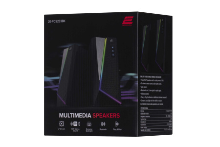 2E Акустична система PCS233 RGB, 2.0, USB, Black - фото 10