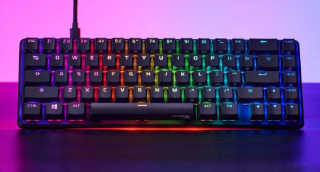 Клавіатура механічна HyperX Alloy Origins 65 67key, Red, USB-A, EN/UA, RGB, чорний - фото 2