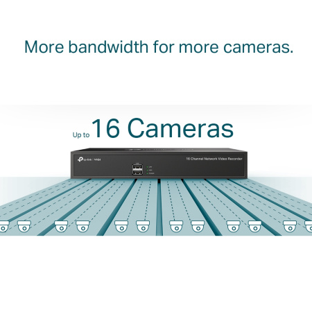 IP-Відеореєстратор TP-LINK VIGI NVR1016H 16 каналів, 2xUSB, H265+, 1xHDD, до 10 ТБ - фото 6