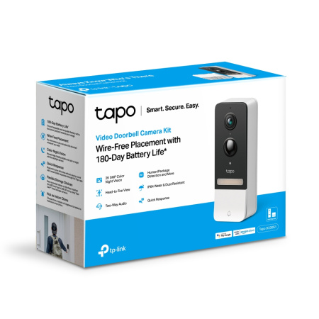 Розумний відеодзвоник з акумулятором TP-LINK Tapo D230S1 - фото 4