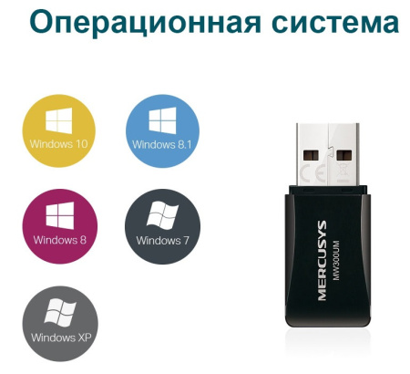 USB-адаптер Mercusys MW300UM - фото 3