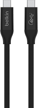 Belkin Кабель USB4 USB-C - USB-C, 40Gbps, 100W, 0.8м Black