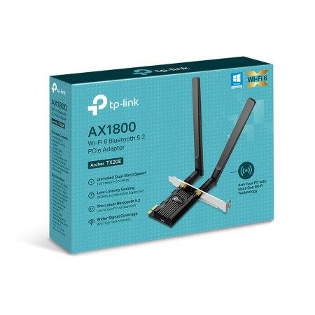 Адаптер WiFi TP-LINK Archer TX20E AX1800, PCI-Express x1, BT5.2 - фото 7