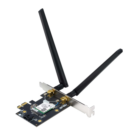 ASUS Адаптер WiFi PCE-BE6500 BE6500, PCI-Express x1, BT5.4 - фото 4