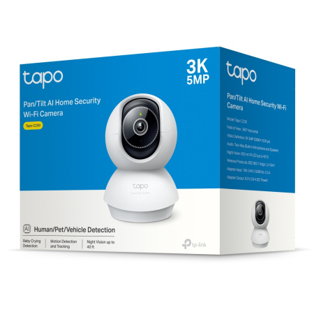 IP-Камера TP-LINK Tapo C230 3MP N300 microSD motion detection 360° mic - фото 11