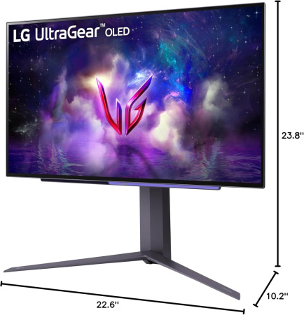 LG Монітор 27" 27GS95QE-B 2xHDMI, DP, USB, Audio, OLED, 2560x1440, 240Hz, 0.03ms, DCI-P3 98.5%, G-SYNC, FreeSync, AdaptiveSync, Pivot, DisplayHDR TRUE BLACK 400 - фото 2 LG Монітор 27" 27GS95QE-B 2xHDMI, DP, USB, Audio, OLED, 2560x1440, 240Hz, 0.03ms, DCI-P3 98.5%, G-SYNC, FreeSync, AdaptiveSync, Pivot, DisplayHDR TRUE BLACK 400 - фото 2