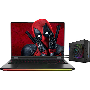 Dream Machines Ноутбук RX5090-16 16WQXGA, Intel U9-275HX, 32GB, F2TB, NVD5090-24, DOS, чорний