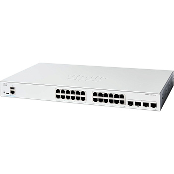 Комутатор Cisco Catalyst 1200 24xGE, PoE, 4x1G SFP