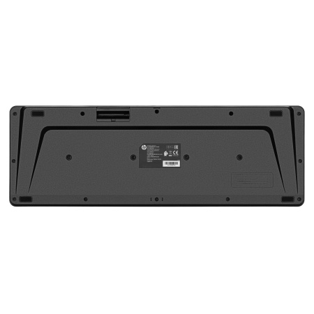 Клавіатура мембранна HP 220, 104key, WL, EN/UK, чорний - фото 3