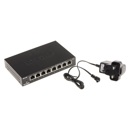Комутатор D-Link DGS-108 8xGE, Некерований - фото 2