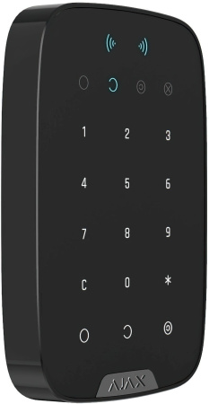 Бездротова сенсорна клавіатура Ajax Keypad Plus, jeweller, бездротовий, чорний (26077.83.BL1) - фото 4