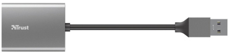 Кардрідер Trust Dalyx USB-A 3.2 > SD/microSD, Алюміній, 0.08м, Сірий - фото 5