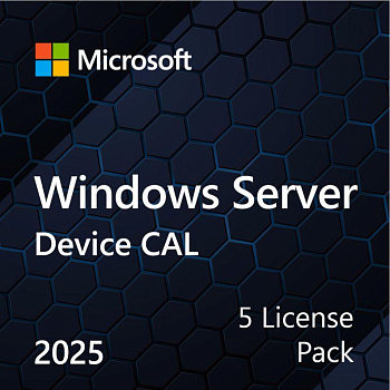 Microsoft Windows Server 2025 CAL 5 Device англ, ОЕМ без носія Microsoft Windows Server 2025 CAL 5 Device англ, ОЕМ без носія
