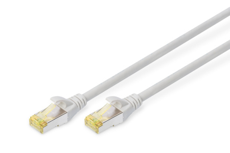 Digitus Патч-корд CAT 6a S-FTP, 7м, AWG 26/7, Cu, LSZH, сірий - фото 1