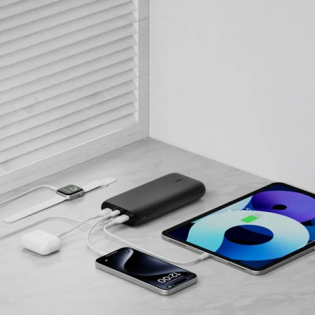 Belkin Акумулятор портативний літій-іонний Power Bank 26000мА·год, 32Вт, USB-A/USB-C PD PPS, чорний - фото 9