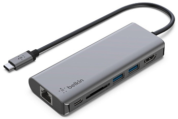 Хаб Belkin USB-C 6в1 Multiport Dock Хаб Belkin USB-C 6в1 Multiport Dock