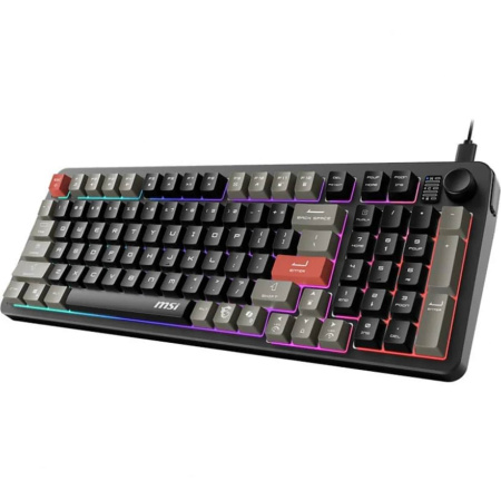 Клавіатура мембранна MSI FORGE GK110 UA 98key, USB-A, EN/UKR/RU, LED, чорний - фото 8