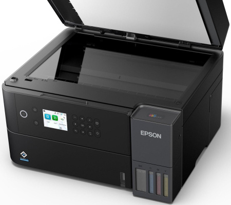 БФП ink color A4 Epson EcoTank L6370 35_23 ppm DADF Duplex USB Ethernet Wi-Fi 4 inks Black Pigment - фото 3