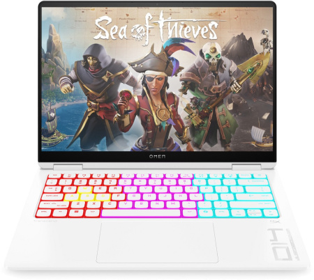 Ноутбук HP OMEN Transcend 14-fb1004ua 14" 3K OLED, Intel U9-285H, 32GB, F1TB, NVD5070-8, DOS, білий - фото 1