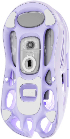 Миша GravaStar Mercury M1 Pro, magnesium alloy body, BT/WL/USB-A, RGB, Lavender Purple - фото 4