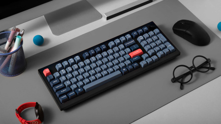 Keychron Клавіатура механічна V5 Max 100Key, Gateron Jupiter Brown, Knob, WL/BT/USB-A, Hot-Swap, QMK, EN/UKR, RGB, чорний - фото 7
