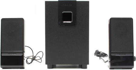 Акустична система MICROLAB M-100 2.1, 10W, mini-jack, чорний - фото 2