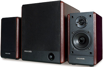 Акустична система MICROLAB FC-330 2.1, 56W, mini-jack, дерево