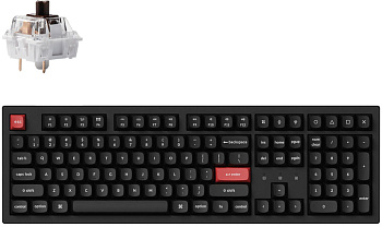 Keychron Клавіатура механічна K10 PRO 100Key, K pro Brown, WL/BT/USB-A, Hot-Swap, QMK, EN/UKR, RGB, чорний