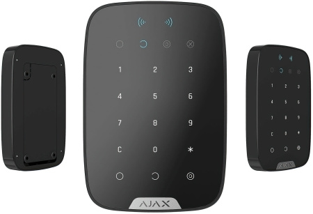 Бездротова сенсорна клавіатура Ajax Keypad Plus, jeweller, бездротовий, чорний (26077.83.BL1) - фото 6