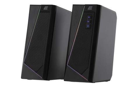 2E Акустична система PCS233 RGB, 2.0, USB, Black - фото 1