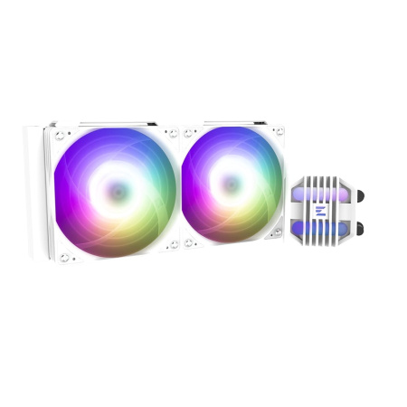 Система рідинного оxолодження  Zalman Alpha 2SE A24 ARGB, LGA1851, 1700, 1200, 115x, AM5, AM4, TDP 320W, білий - фото 1