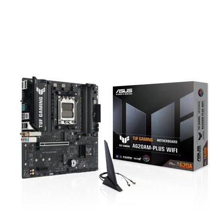 Материнcька плата ASUS TUF GAMING A620AM-PLUS WIFI sAM5 A620 4xDDR5 HDMI DP Wi-Fi BT mATX - фото 9 Материнcька плата ASUS TUF GAMING A620AM-PLUS WIFI sAM5 A620 4xDDR5 HDMI DP Wi-Fi BT mATX - фото 9