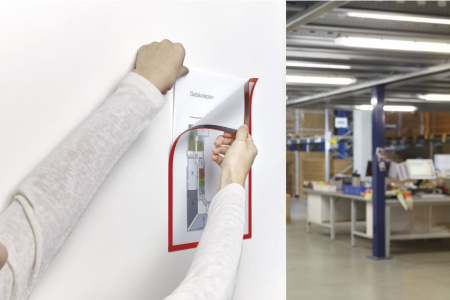 Рамки магнітні A4 червоні Magnetofix Frame Red Set - фото 3