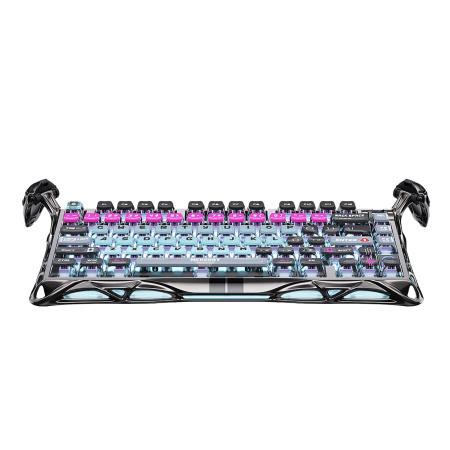 Клавіатура магнітна GravaStar Mercury V75 Pro 80keys, Magnetic Jade Gaming, 8K, USB-A, RGB, Cyberpunk - фото 16