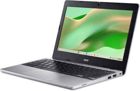 Acer Ноутбук Chromebook CB311-12H 11" IPS, Intel C N100, 4GB, F64GB, UMA, ChromeOS, сріблястий - фото 2