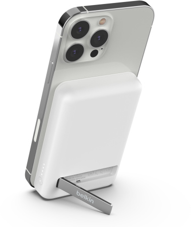 Акумулятор портативний літій-іонний Power Bank Belkin 5000мА·год, 7.5Вт, MagSafe, білий - фото 6