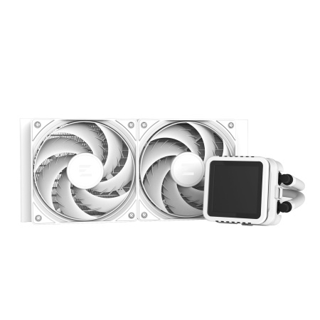 Система рідинного оxолодження  Zalman Alpha 2DS A24 ARGB, LGA1851, 1700, 1200, 115x, AM5, AM4, TDP 320W, білий - фото 2