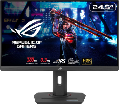 ASUS Монітор 24.5" ROG Strix XG259QNS 2xHDMI, DP, 2xUSB, Audio, IPS, 380Hz, 0.3ms, sRGB 110%, AdaptiveSync, Pivot, HDR400 - фото 1